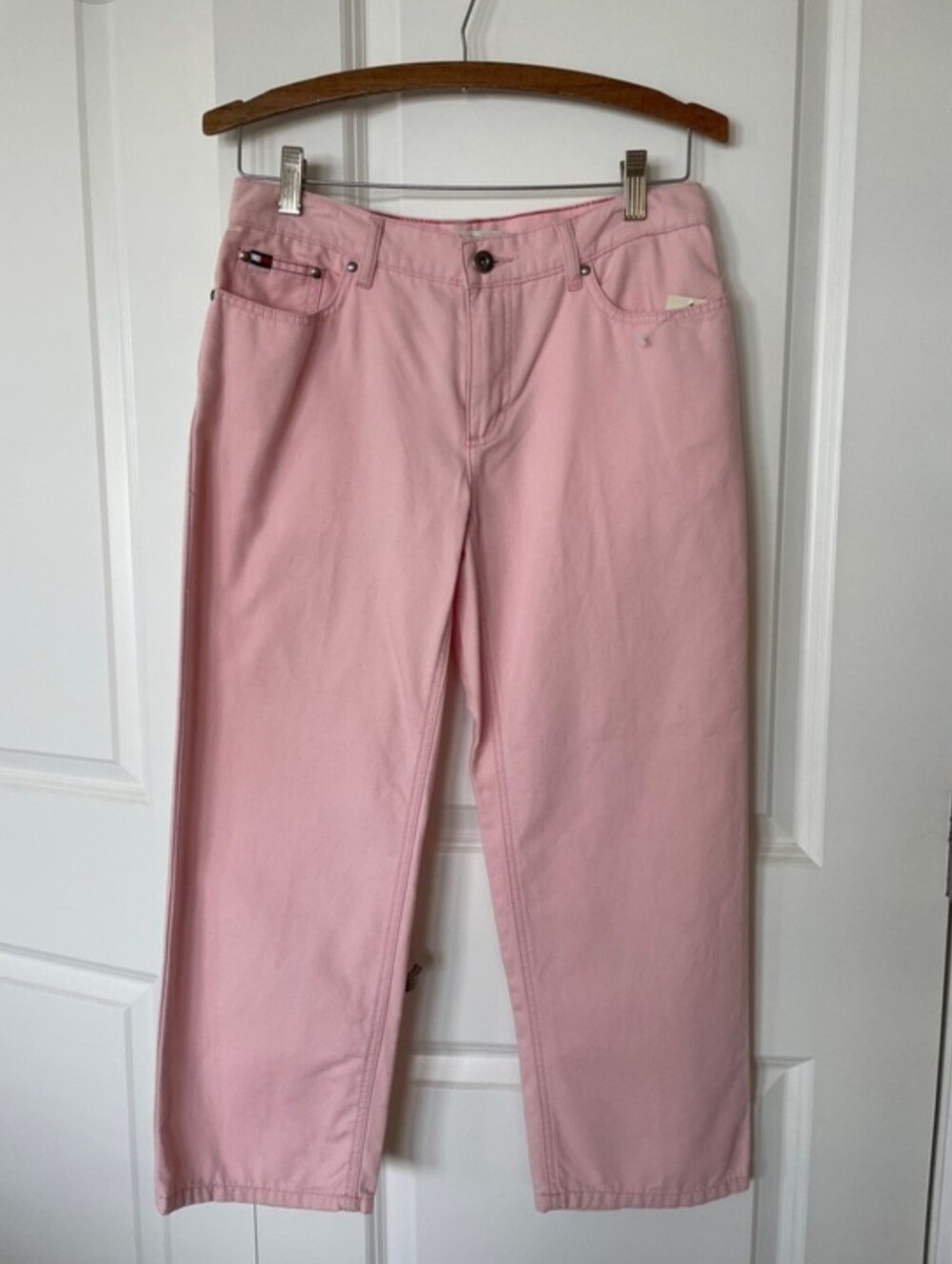 Vintage Retro Tommy Hilfiger Pale Pink Boufriend Jeans